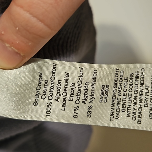 Van Heusen Purple button up Cardigan with Lace - Picture 5 of 6